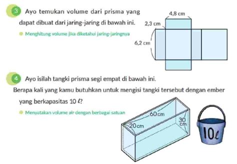 Ayo Isilah Tangki Prisma Segi Empat Di Bawah Ini Berapa Kali Yang Kamu