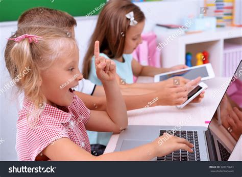 Group Children Laptop Classroom Stock Photo 320979683 Shutterstock