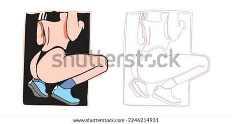 Woman Vector Full Color Nude Stock Vector Royalty Free Shutterstock