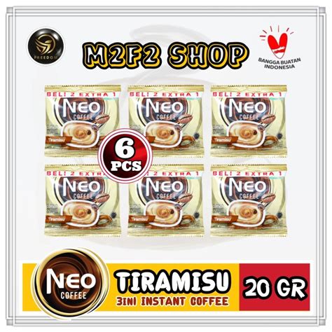 Jual Kopi Neo Coffee Tiramisu In Sachet Gt Gr Kemasan Pcs