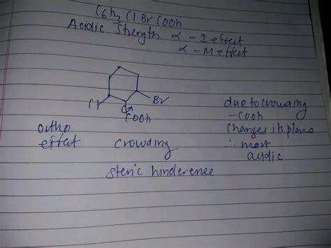 Question 36 Xc6h3cibrcooh Are A Dihalosubstituted Benzoic Acids