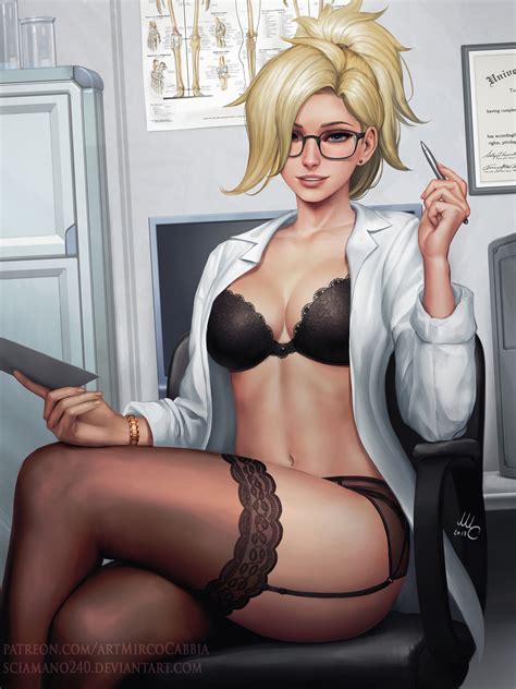 Mercy In Lingerie Sciamano Overwatch Hentai Arena