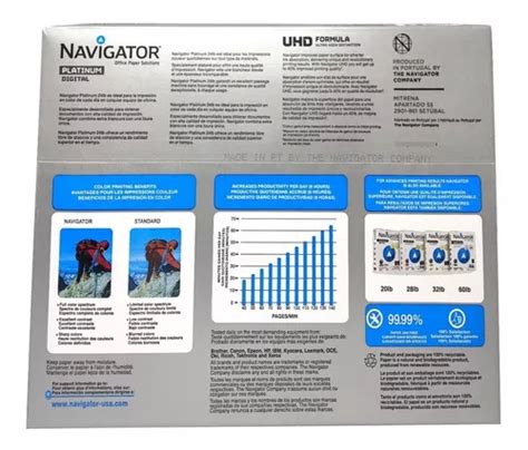 Papel Blanco Carta Navigator Platinum G Caja Hojas En Venta En