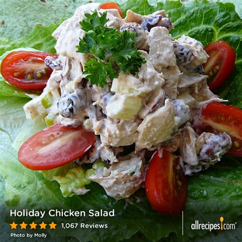 Holiday Chicken Salad Recipe Best Salad Recipes Salad Chicken Main Dishes