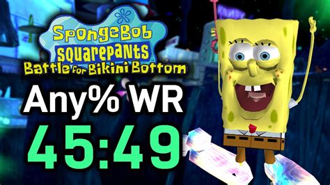 The First Any Speedrun SpongeBob Battle For Bikini Bottom YouTube
