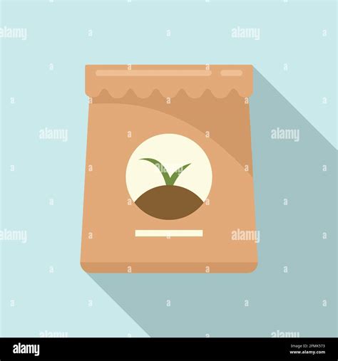 Fertilizer Bag Icon Flat Style Stock Vector Image Art Alamy