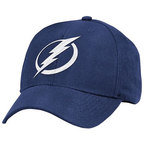 Men's Tampa Bay Lightning Reebok Blue Basic Structured Adjustable Hat ...