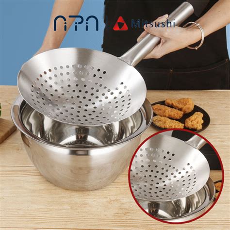 Nipiin By Mitsushi Multifunction Frying Bowl Stainless Mixing Bowl