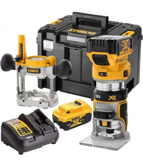 DeWalt Frezarka Górnowrzecionowa 18V LI ION 2x5Ah DeWalt DCW604P2