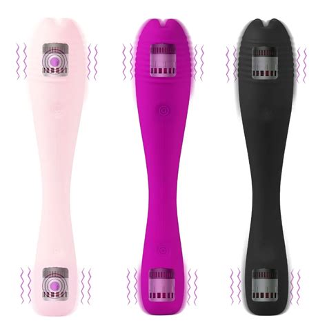 Magnetic Charging Waterproof Dual Vibration Dildo G Spot Clitoral