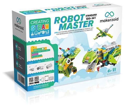 Электронный программируемый робот-конструктор Makerzoid Robot Master ...