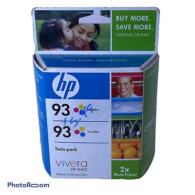 New Genuine HP 93 Tri Color Ink Cartridges Sealed Box Twin Pack EXP