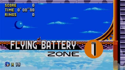 Sonic Mania Flying Battery Zone Act 1 And 2 Youtube