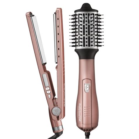 Combo Pp Rose Gold Plancha Y Hot Brush Planchas Secadores Rizadores