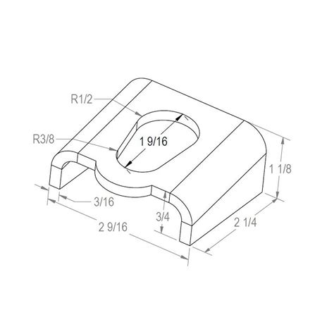 Rigid Hitch, Weld-on Tie Down Brackets,Pair,Unfinished, Model# RHTD-20