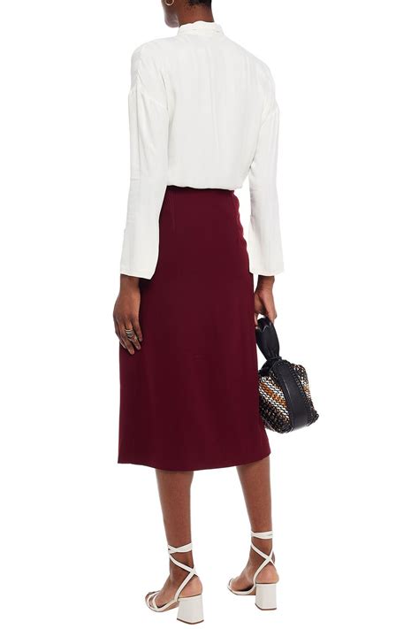 CHARLI Jacey Pussy Bow Satin Jacquard Blouse THE OUTNET