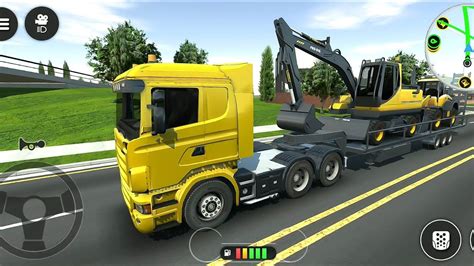 Drive Simulator 2020 Android Gameplay Deliver Vehicles To The Construction Site Youtube