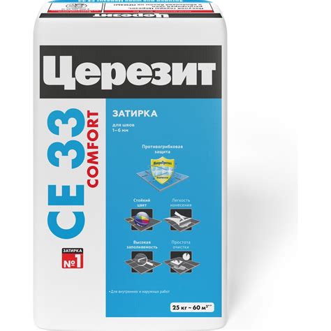 Затирка для швов Церезит Ce33/25кг 1-6 мм, внутри и снаружи, багама беж ...