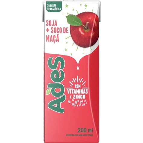 Ades Frutas Sabor Maçã TP 200ML Sonda Supermercado Delivery