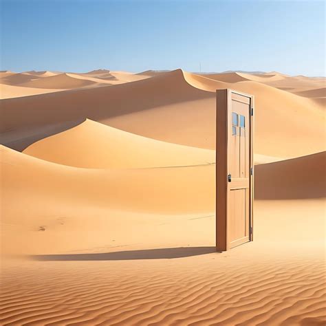 Abri La Puerta En El Desierto Desconocido Y El Concepto De Arranque