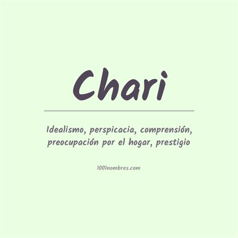 significado del nombre chari