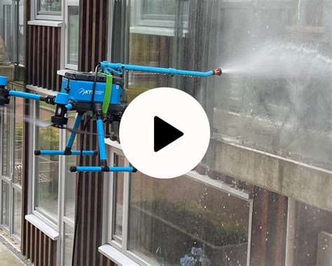 Window Cleaning With Drone Ktv Working Drone