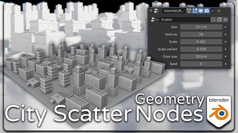 City Scatter With Geometry Nodes In Blender 30 Procedural Buildings 1