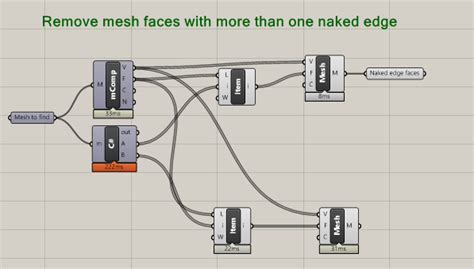 Remove Mesh Faces With More Than 1 Naked Edge Grasshopper McNeel Forum