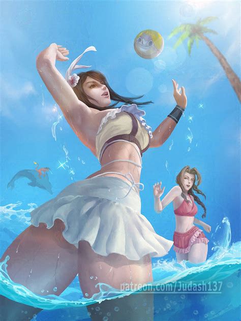 FFVII Rebirth The Beach Scene By Judash Hentai Foundry