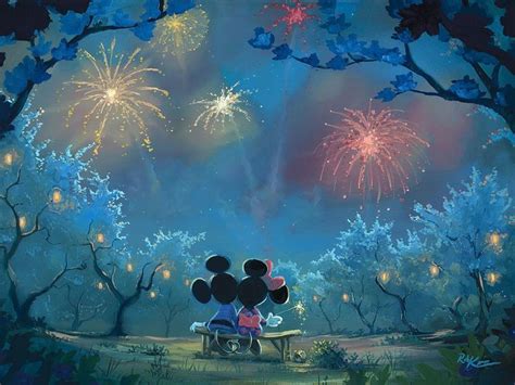 Memories Of Summer Mickey Mouse And Minnie Mouse By Rob Kaz Disney