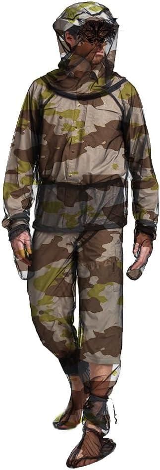 Bug Tamer Mosquito Suit For Men Camo Outdoor Hunting Clothing With