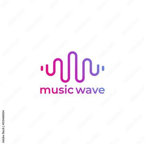 wave logo vector audio wave logo stock vector adobe stock