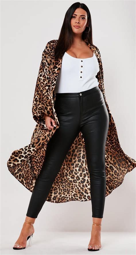 Plus Size Leopard Kimono Leopard Print Dress Outfit Leopard Print