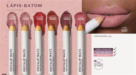 Lápis Batom Instalip Mate Nude Rosado Intense g Parcelamento sem juros