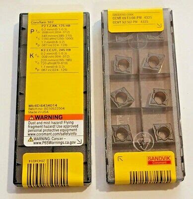 CCMT 32 52 PM 4325 SANDVIK 10 INSERTS Genuine EBay