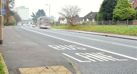 Bus Lane Upper Newtownards Road © Albert Bridge Cc By Sa20