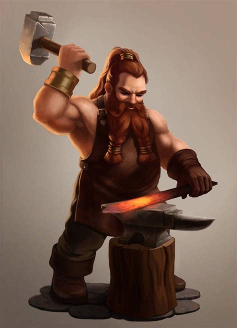 Blacksmith Dwarf By Https Deviantart Lkivihall On DeviantArt