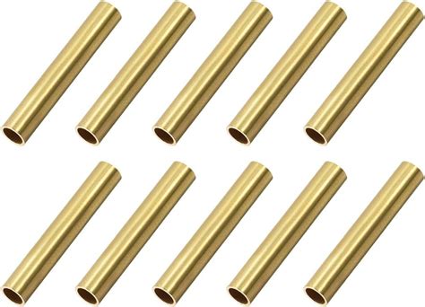 Uxcell Brass Round Tube 5mm Od 0 5mm Wall Thickness 30mm Length Seamless Pipe