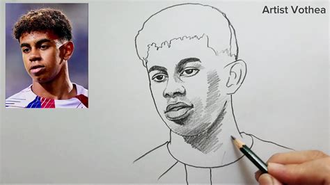 How To Draw Lamine Yamal Pencil Sketch Step By Step Portrait Drawing