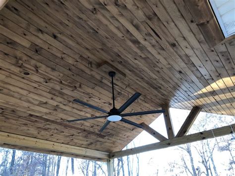 Tongue and groove patio ceiling | Outdoor fireplace patio, Porch ...