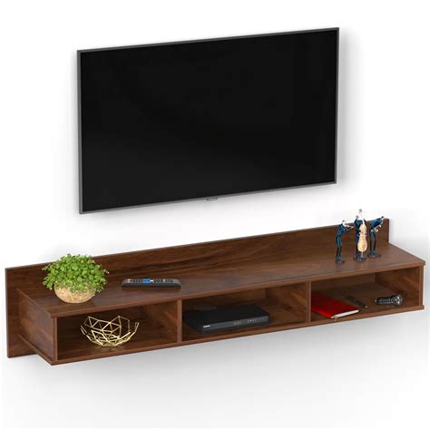 Bluewud Coober Engineering Wood Wall Mount Tv Entertainment Unit Set