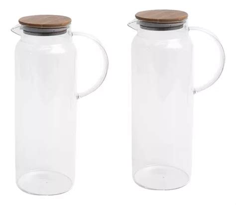 Kit Jarras De Vidro Tampa De Bambu l Oikos Cor Nude Frete grátis