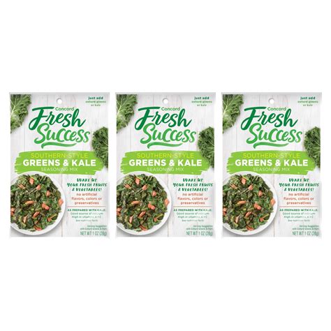 Concord Foods Southern-Style Greens and HYZ01 Kale Seasoning Mix