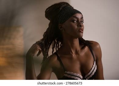 Beautiful Alluring African Woman Sexy Lingerie Stock Photo Shutterstock