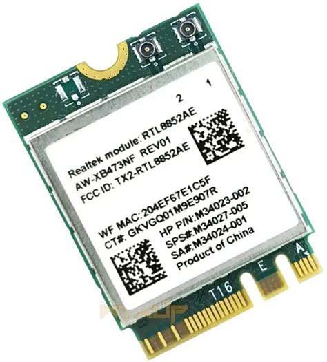 REALTEK RTL8852CE Combo Module User Manual