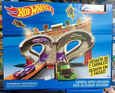 Hot Wheels Pista Velocidade Explosiva Desafio Em Faixas R Em Mercado Livre