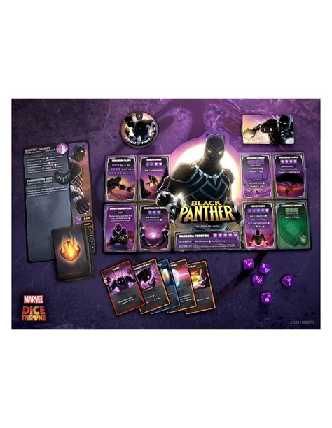 Dice Throne Marvel 2 Hero Box 1 Captain Marvel Black Panther