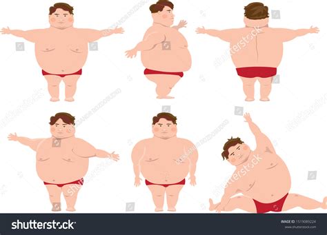 Fat Man Naked Stock Illustrations Images Vectors Shutterstock