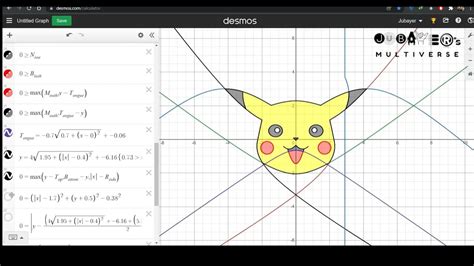 Pikachu Drawing Using Desmos Desmos Art Jubayer S Multiverse Youtube