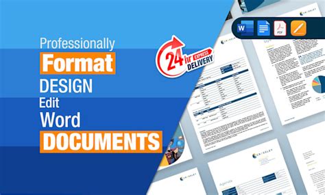 format  word document  kbswapan fiverr